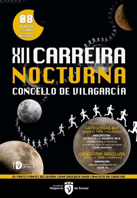 XII Carreira Nocturna Concello de Vilagarcía